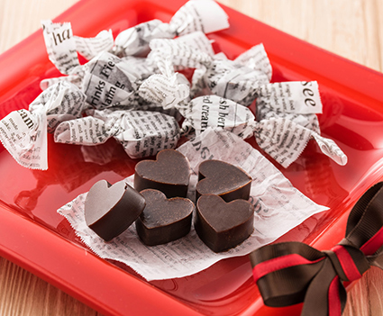 ハートのチョコレートグミ バレンタインレシピ特集 スプーン印 の三井製糖株式会社